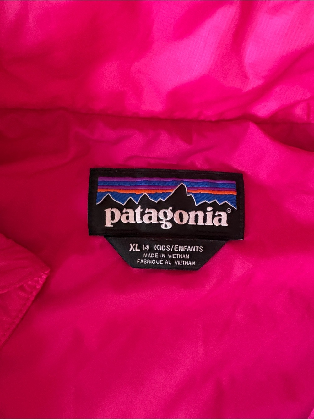Patagonia pink coat, girls XL (14) - Picture 2 of 8